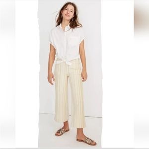 Madewell Emmet Wide Leg Crop Pant 27 Tall, Hand Dyed
